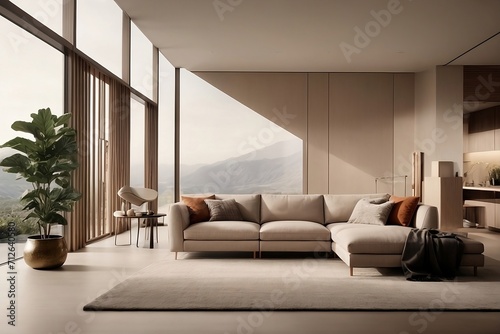 Modern living room interior design 2024