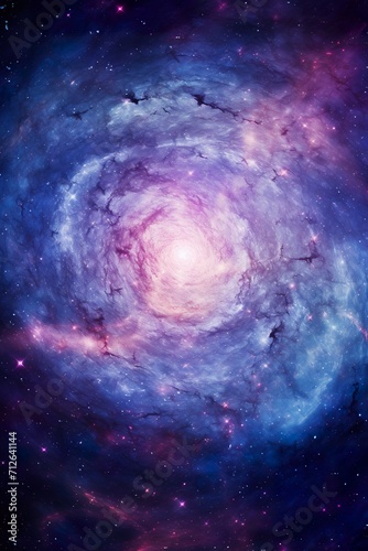 colorful spiral galaxy in open space wallpaper  gorgeous galactic background with stars in outer cosmos  astronomy concept