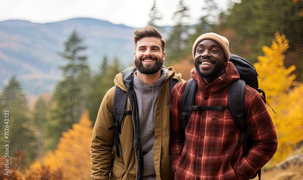 A Pair of Men Standing Side by Side