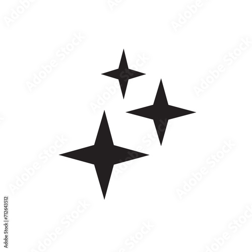 Stars Icon In Trendy Style Isolated Background icon editable stroke, sign, symbol outline line button isolated on white 