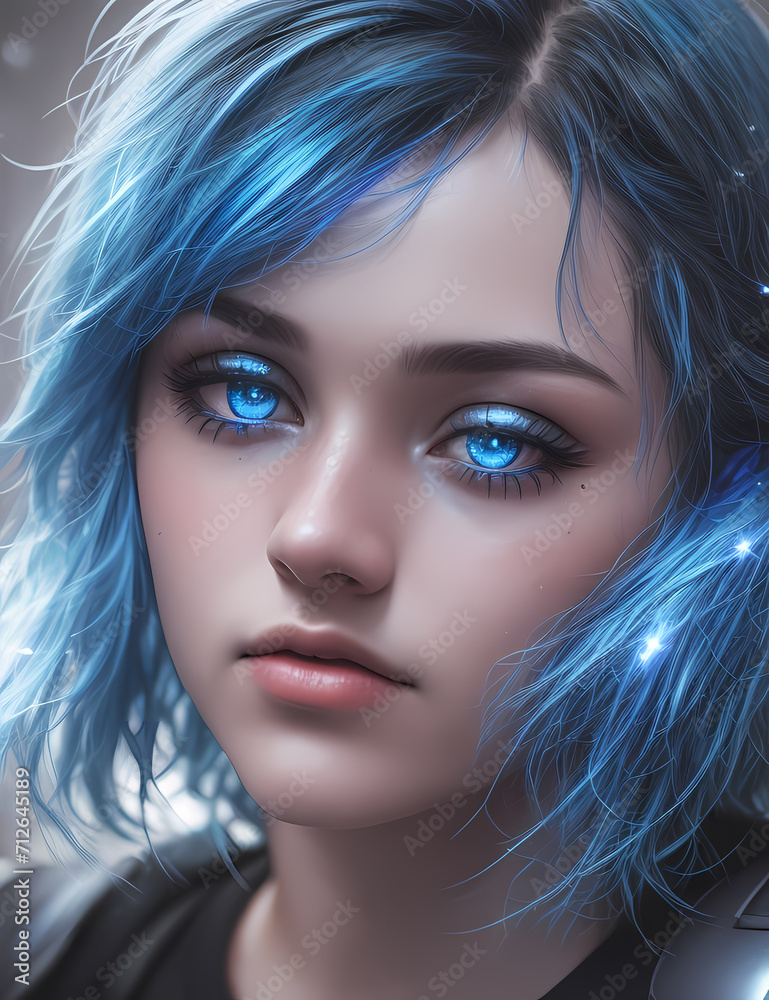 minimalistic,blue iridescent image,dark romantic portraits minimalistic,blue iridescent image,dark romantic portraits