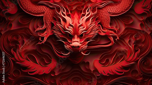 chinese new year, year of the dragon zodiac © jambulart