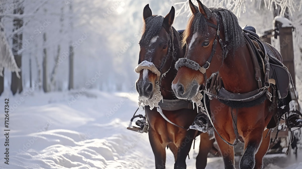 horses running in the snow horses running in the snow