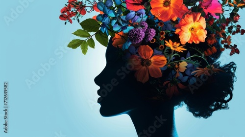 Woman Wearing Flower Crown on Her Head © LabirintStudio