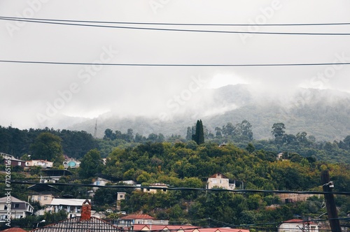 fog in the mountains