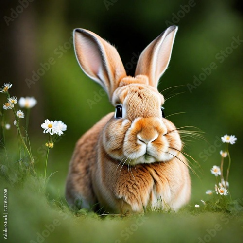 rabbit in the grass © Lahiru