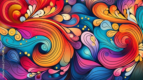 A background that is colorful and has a pattern that is referred to as 'rainbow'.