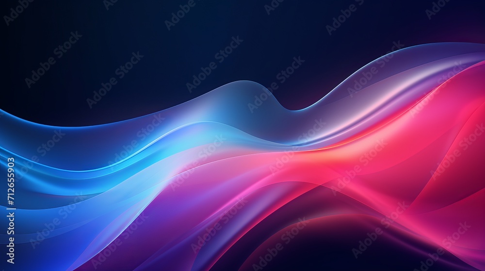 A neon wave background that is abstract and flowing A neon wave background that is abstract and flowing