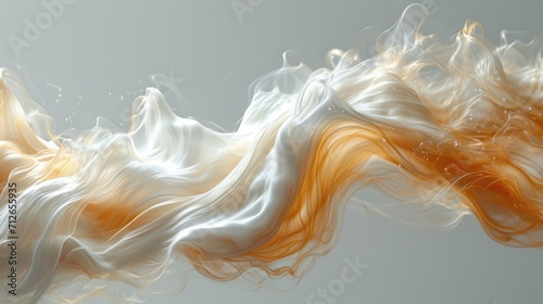 abstract white cream-like liquid