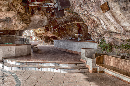 Xoroi caves by the sea, leisure place in Menorca.