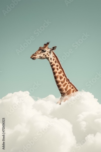 a giraffe standing on a cloud © Andrus Ciprian