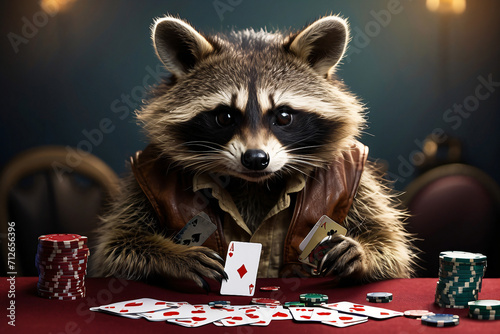 raccoon gambling