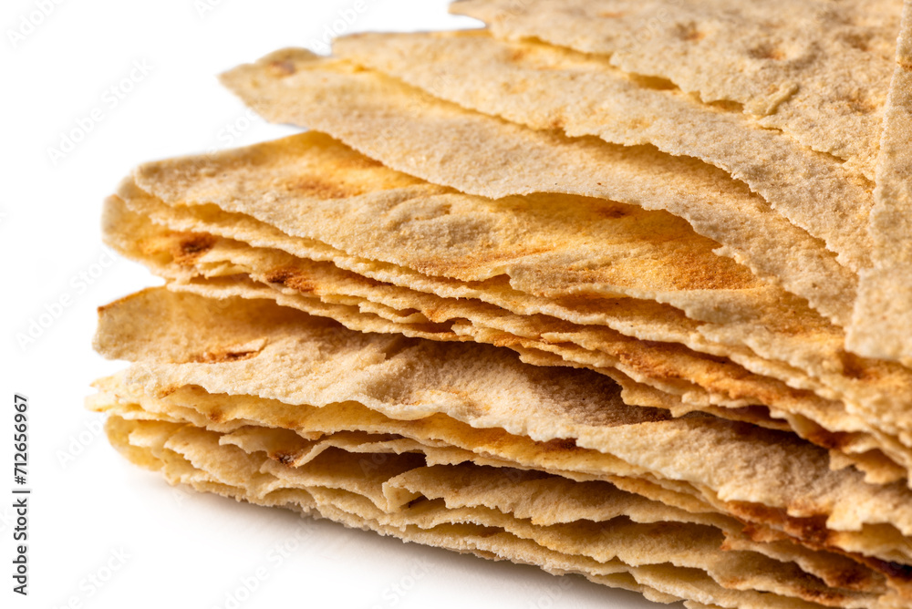 Pane carasau, pane tradizionale artigianale prodotto in Sardegna, cibo italiano Pane carasau, pane tradizionale artigianale prodotto in Sardegna, cibo italiano