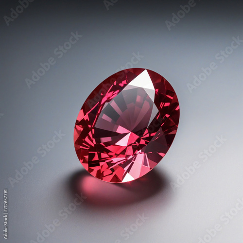 Red Ruby Isolated Gems