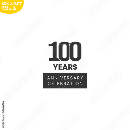 Creative 100 Year Anniversary Celebration Logo Design