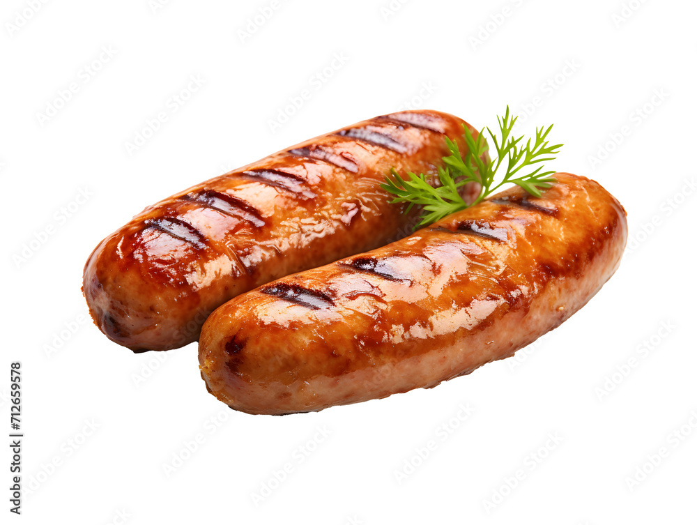 Dos salchichas cocinadas, cocina alemana, fondo transparente, PNG Dos salchichas cocinadas, cocina alemana, fondo transparente, PNG