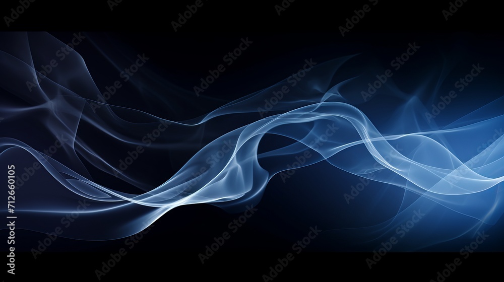 A smokey color scheme with a wavy pattern and black background.