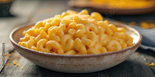 mac n' cheese pasta in a bowl