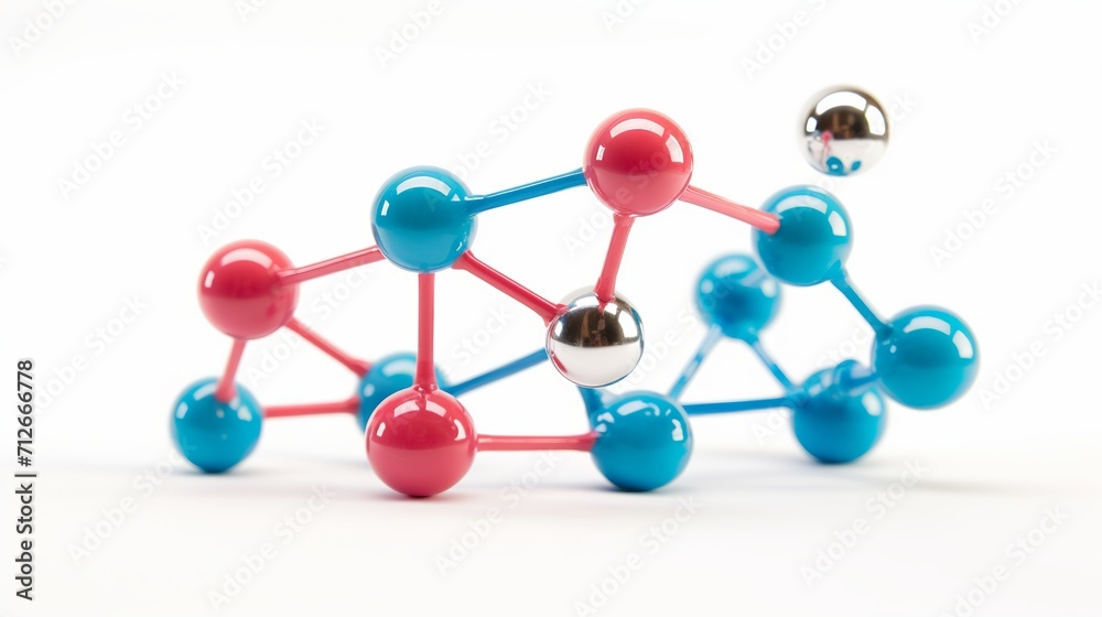 A model that depicts an isolated molecule. A model that depicts an isolated molecule.