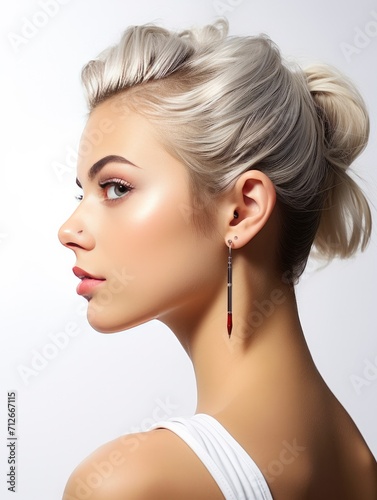 20-year young woman studio portrait