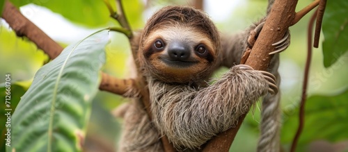 Infant sloth photo