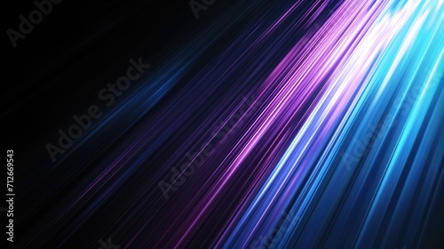 A black background with a purple and blue stripe.