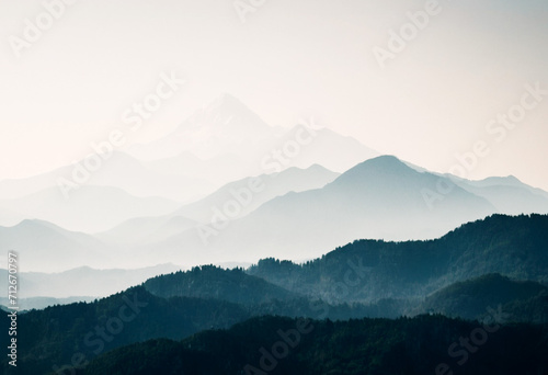 mountain landscape with fog © GHOUILA