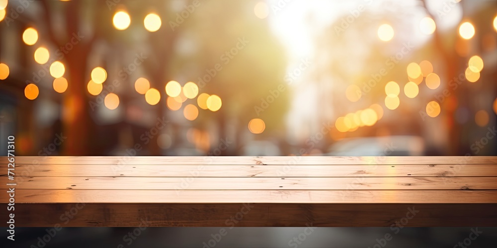 Blurred window light background with wooden table image. Blurred window light background with wooden table image.