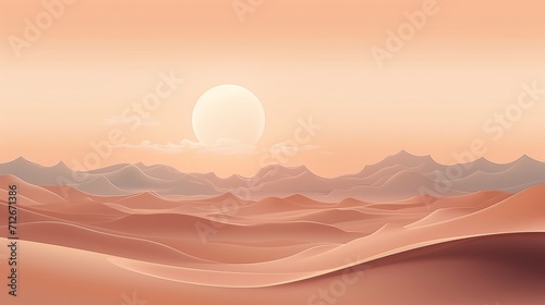 Illustrations featuring surreal desert landscape metaphors and modern minimalist abstract backgrounds.