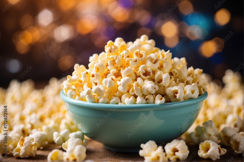 Food photography popcorn with blurred background Food photography popcorn with blurred background