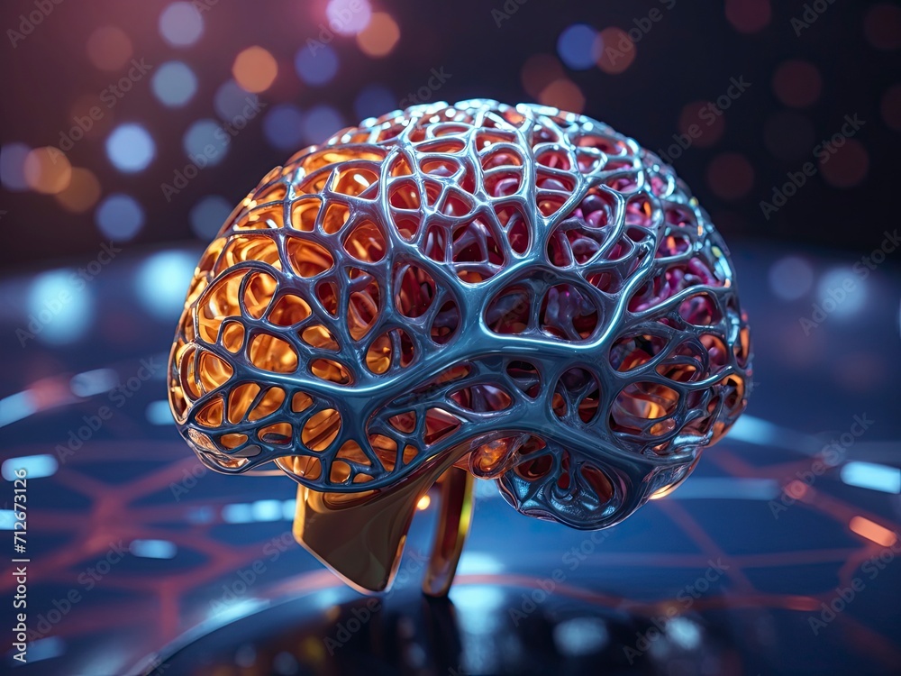 Graphical representation of the neural network in the human brain ...