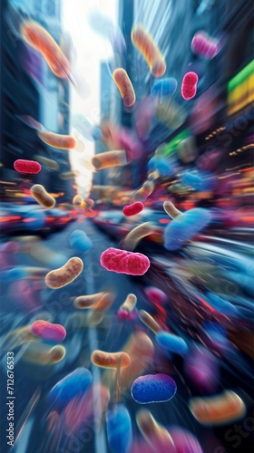 Bacteria Legionella in macro shot