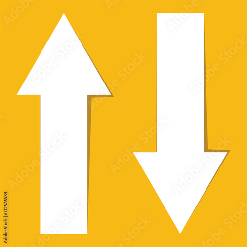 Up and down arrow vector isolated, Rounded mini arrows, up-down icon. A small two-way black direction symbol. Isolated on a white background.