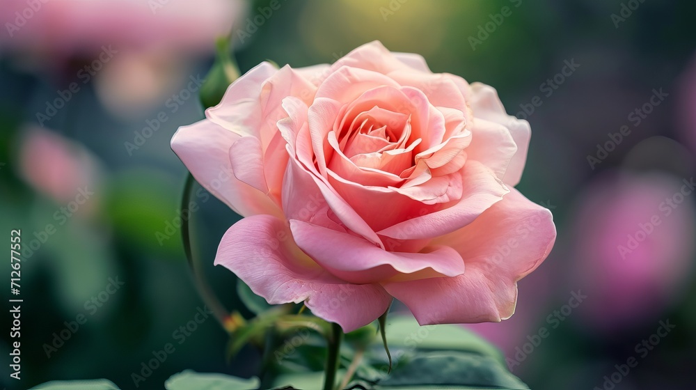 A close-up of a stunning pink rose A close-up of a stunning pink rose