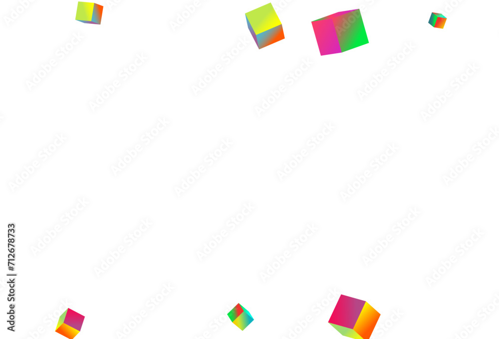 Bright Brick Vector White Background. Iridescent Bright Brick Vector White Background. Iridescent