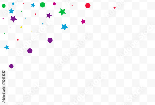 Color Confetti Carnival Vector Transparent