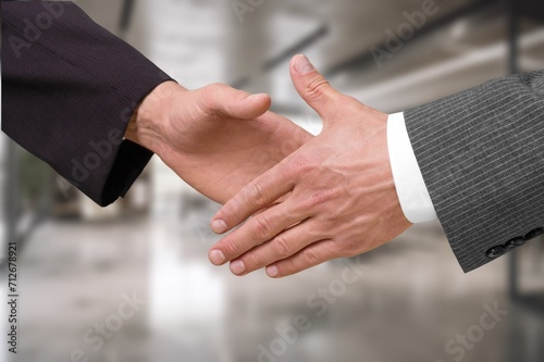 Shaking hands, Professional Lawyers and clients discuss