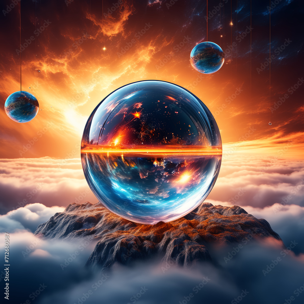 Another world in a glass bead 유리구슬속 또다른 세계 Generative AI Another world in a glass bead 유리구슬속 또다른 세계 Generative AI