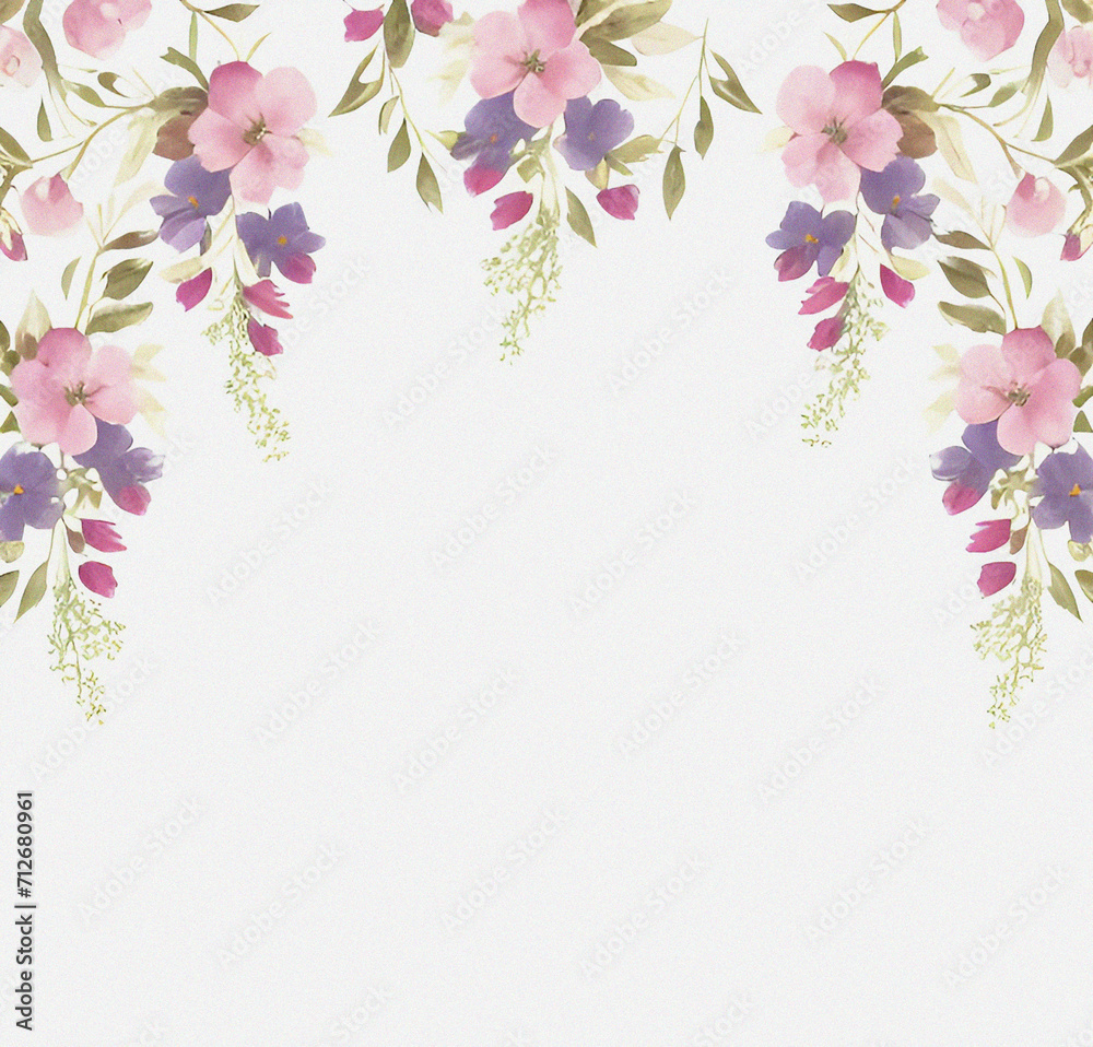 Blossom in spring on the white background. Template with flowers. Vintage backdrop. Card design. Beautiful background with empty copy space. Blossom in spring on the white background. Template with flowers. Vintage backdrop. Card design. Beautiful background with empty copy space.