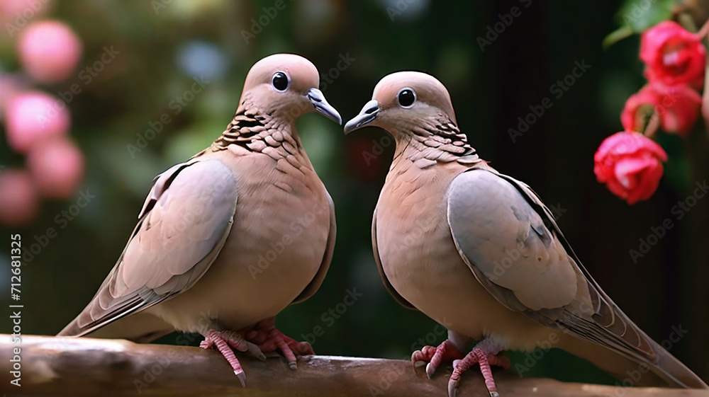 Beautiful Bright doves loving photos. Beautiful Bright doves loving photos.