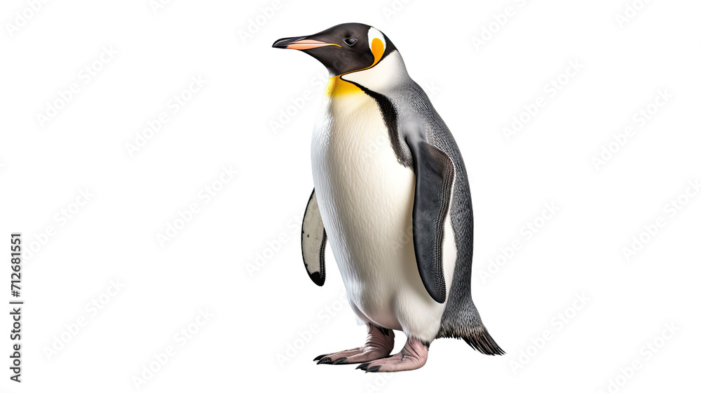 Fototapeta premium A penguin, isolated, white background