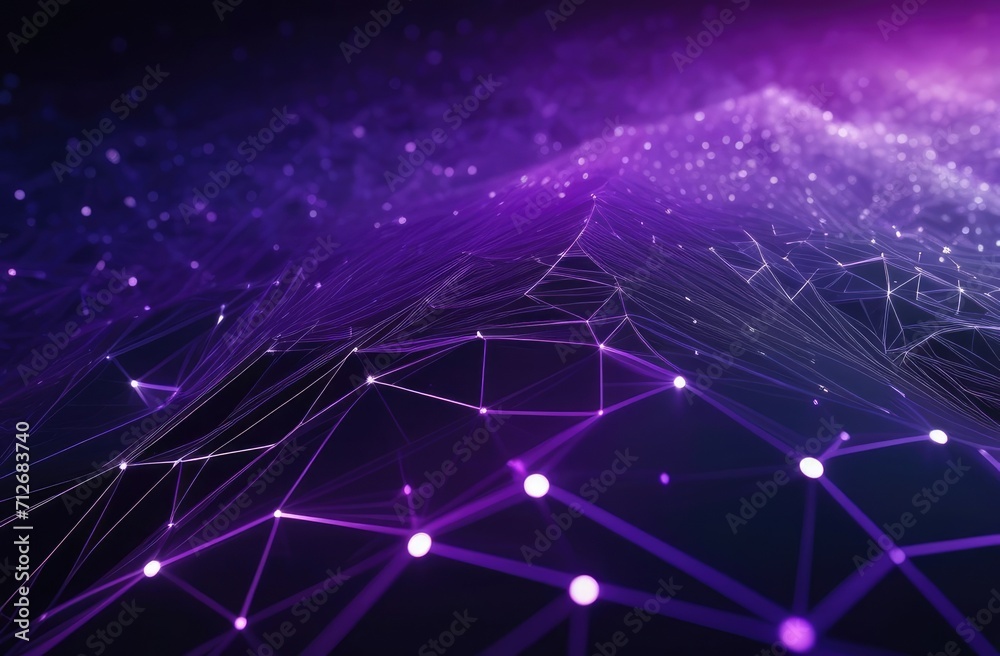 Abstract purple background of digital data. The structure of the network connection. The structural connection of information. Data transmission over a network connection. Data transmission technology Abstract purple background of digital data. The structure of the network connection. The structural connection of information. Data transmission over a network connection. Data transmission technology