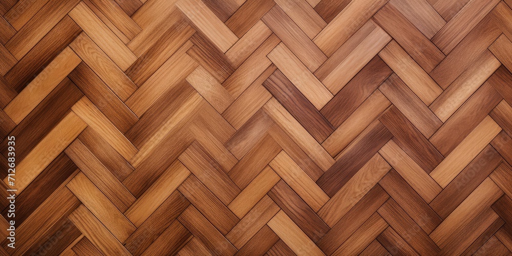 Parquet floor, brown, zigzag pattern, background Parquet floor, brown, zigzag pattern, background