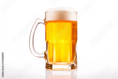 Beer in a mug on a white background. Mugs with drink like Ipa, Pale Ale, Pilsner, Porter or Stout