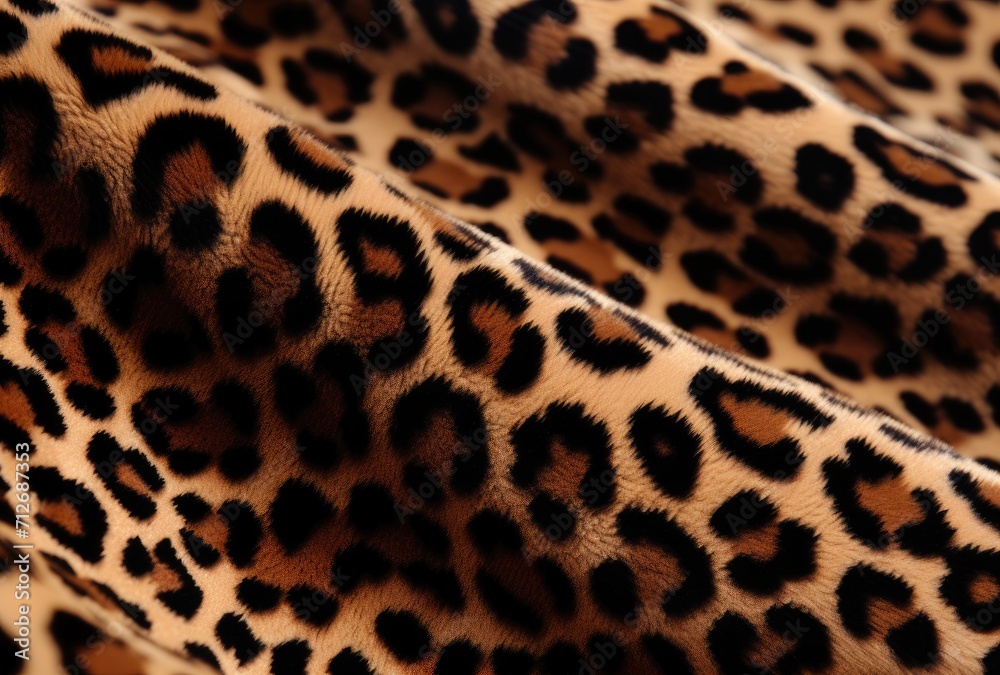 Explore the intricate beauty of leopard print fabric up close. Explore the intricate beauty of leopard print fabric up close.
