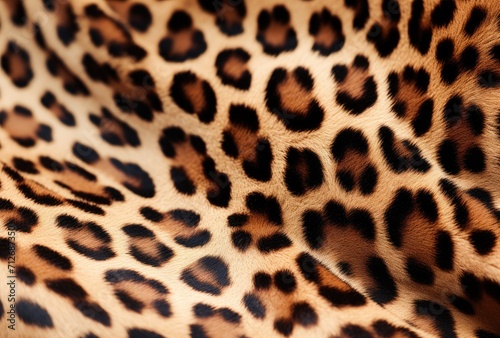 Explore the intricate beauty of leopard print fabric up close.