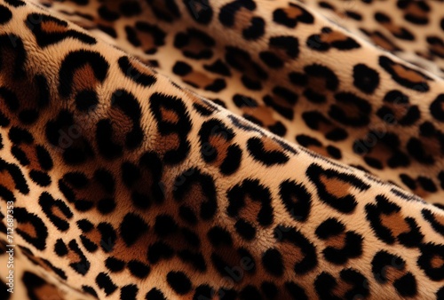 Explore the intricate beauty of leopard print fabric up close.