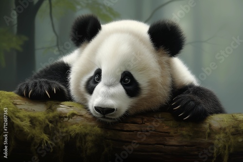 giant panda in nature 