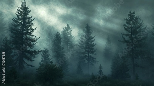 A Majestic Forest With Abundant Trees Beneath © LabirintStudio