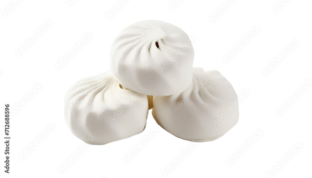 Meringue isolated on a transparent background.